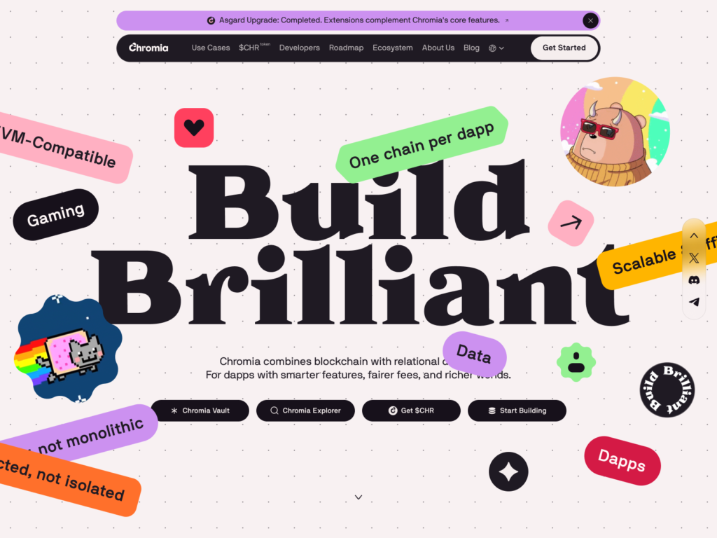 Sigma Software Design. (2026). Chromia. Awwwards. Retrieved from https://www.awwwards.com/sites/chromia